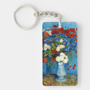 Porte-clés Van Gogh Vase avec Cornflowers et Poppies