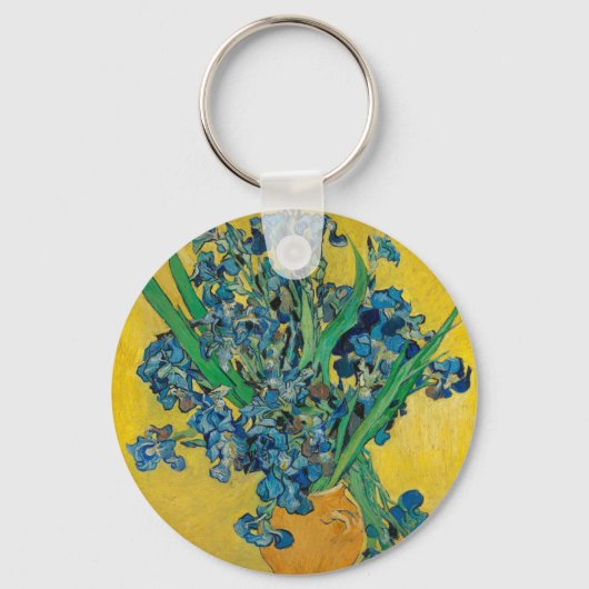 Porte-clés Van Gogh Vase with Irises Classic Impressionism (Recto)