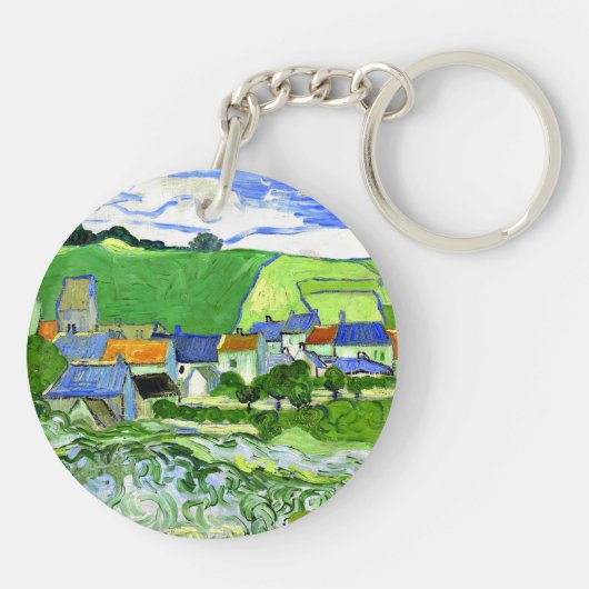 Porte-clés Van Gogh - Vue d'Auvers (Dos)