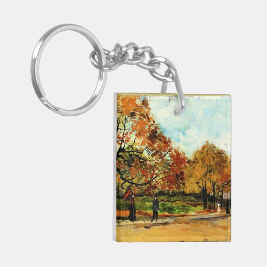 Porte-clés Van Gogh - Vue d'un parc à Paris (Devant gauche)