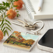 Porte-clés Van Gogh - Vue d'un parc à Paris (Devant Droit)