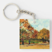 Porte-clés Van Gogh - Vue d'un parc à Paris (Devant)