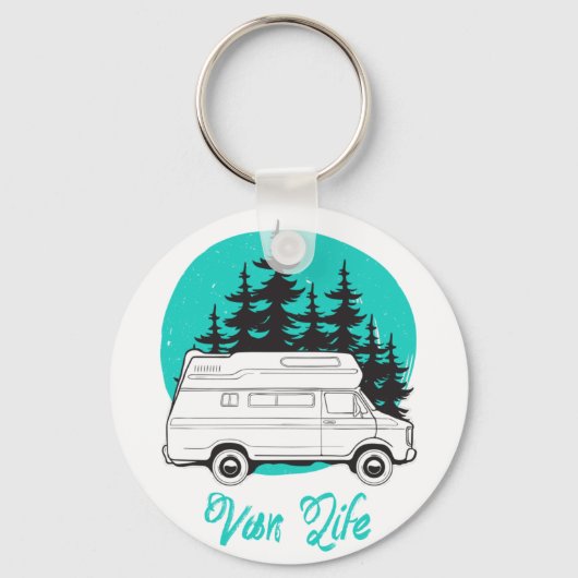 Porte-clés VAN LIFE Nomad Adventure Travel Camping Lifestyle (Recto)