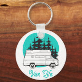 Porte-clés VAN LIFE Nomad Adventure Travel Camping Lifestyle (Recto)