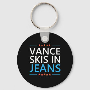 Porte-clés Vance Skie En Jean Drôle De Ski Jd Vance Ski Citat