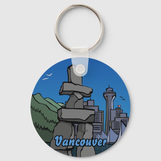 Porte-clés Vancouver Canada Porte - clé Vancouver Souvenirs (Recto)