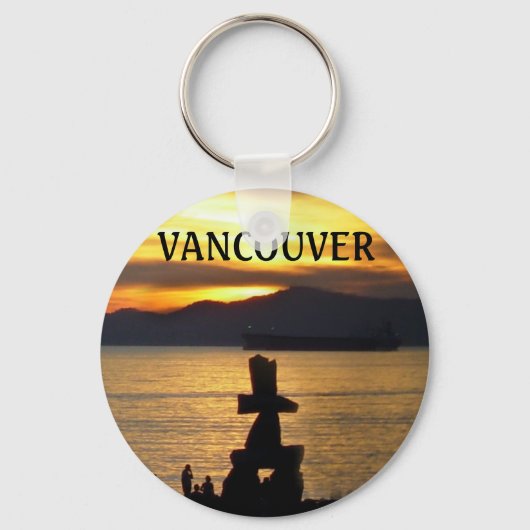 Porte-clés Vancouver Canada Porte - clé Vancouver Souvenirs (Recto)