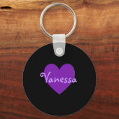 Porte-clés Vanessa en violet (Recto)