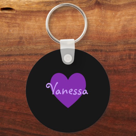 Porte-clés Vanessa en violet (Recto)