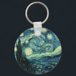 Porte-clés VanGogh Starry Porte - clé de nuit<br><div class="desc">Un porte - clé avec la Starry Night de Van Gogh.</div>