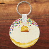 Porte-clés Vanille Donut avec arrosage Porte - clé (Recto)