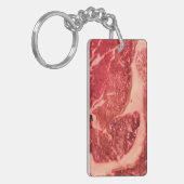 Porte-clés Vapeur de Ribeye de viande crue (Devant gauche)