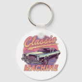 Porte-clés Vaporwave Style Classic Automobile (Verso)