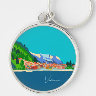 Porte-clés Varenna Lac Côme Italie Illustration Voyage