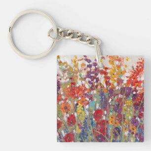 Porte-clés Variété de fleurs