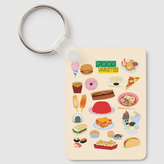 Porte-clés Variétés de nourriture (Recto)