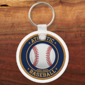 Porte-clés Varsity Baseball Red Stitch Keychain (Verso)