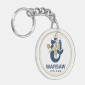 Porte-clés Varsovie Pologne Europe (Devant gauche)