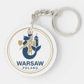Porte-clés Varsovie Pologne Europe (Dos)