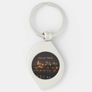 Porte-clés Varsovie, Pologne la nuit