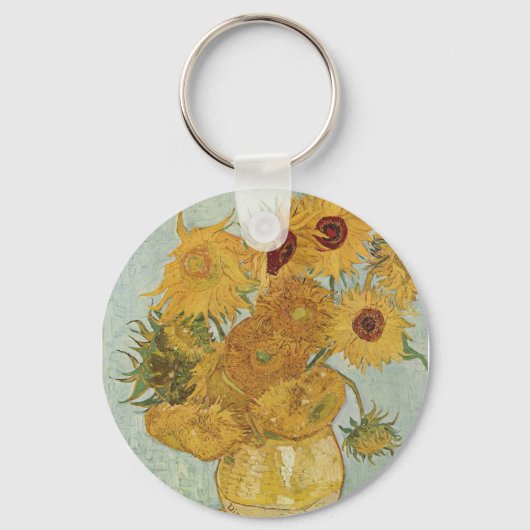 Porte-clés Vase avec 12 tournesols Vincent Van Gogh (Recto)