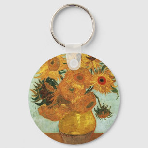 Porte-clés Vase avec douze tournesols, Vincent