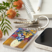 Porte-clés Vase blanc avec fleurs Odilon Redon (Devant droit)