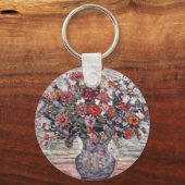 Porte-clés Vase de fleurs, Zinnias de Maurice Prendergast (Recto)