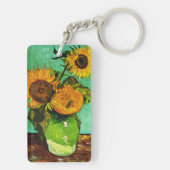 Porte-clés Vase de Van Gogh avec trois tournesols (Dos)