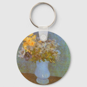Porte-clés Vase de Vincent van Gogh avec lilas, marguerites, 