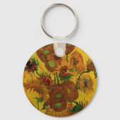 Porte-clés Vase Still Life avec 15 tournesols Vincent van Gog (Verso)