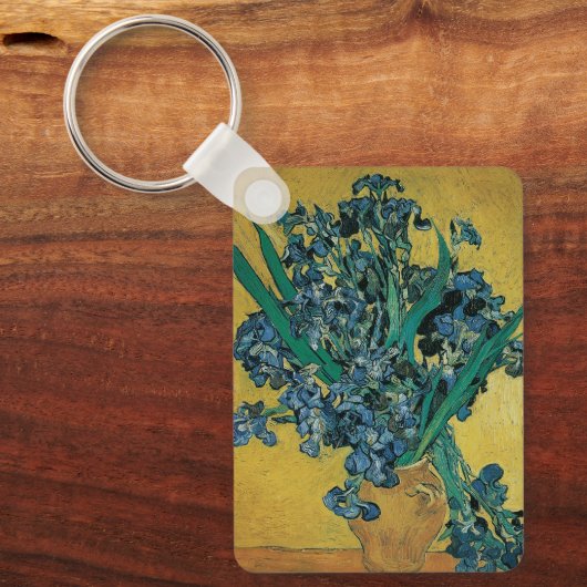 Porte-clés Vase Still Life avec Irises par Vincent van Gogh (Recto)