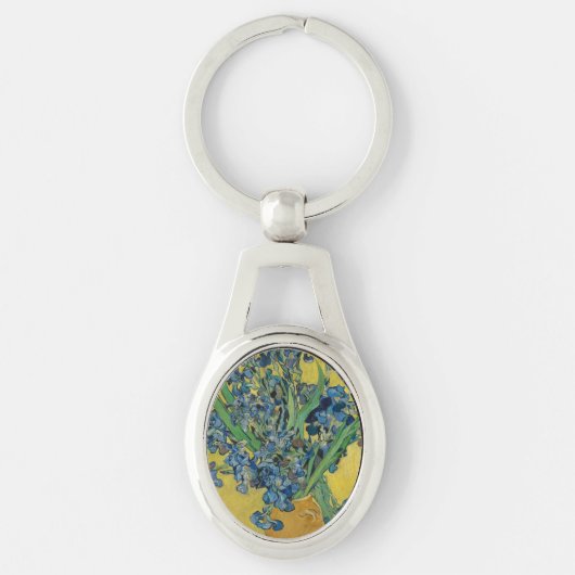 Porte-clés Vase Van Gogh avec Iris Classic Impressionnisme (Devant)