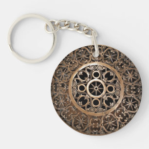 Porte-clés Vatican ancient metal bronze steampunk mysterious