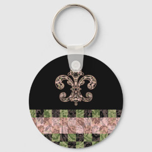 Porte-clés Vaudou tribal Fleur de lis