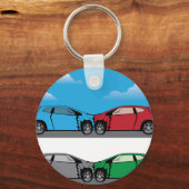 Porte-clés vecteur Crash de voiture (Recto)