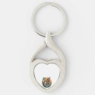 Porte-clés Vecteur de paresse vintage Badge rétro faune 2