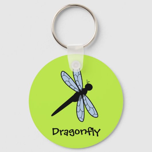 Porte-clés Vector Dragonfly (Arrière - plan vert) (Recto)