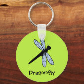 Porte-clés Vector Dragonfly (Arrière - plan vert) (Recto)