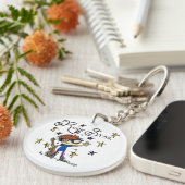 Porte-clés Vedette du rock rousse de garçon (Devant Droit)