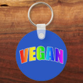Porte-clés Vegan arc-en-ciel (Recto)
