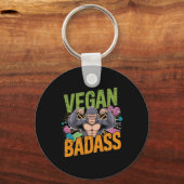 Porte-clés Vegan Bodybuilder Weightlifter Gorilla (Recto)