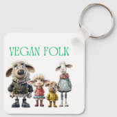 Porte-clés Vegan Folk Famille de moutons (Dos)