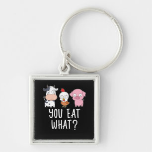 Porte-clés Vegan Gift Vegetarian Gifts Plant Funny Vegan