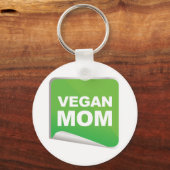 Porte-clés Vegan Maman Étiquette (Recto)