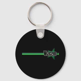 Porte-clés Vegan Star Black