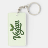 Porte-clés Vegan vert (Dos)