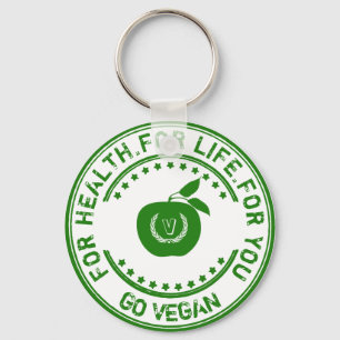 Porte-clés Vegetarian Pomme végétarienne pour la santé pour l