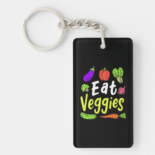 Porte-clés Végétarien Manger Légumes (Devant)