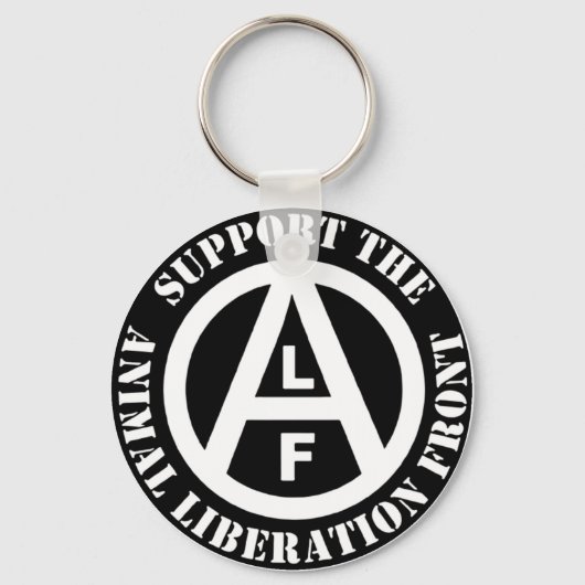 Porte-clés Végétarien soutien végétal Front de libération ani (Recto)